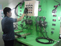 Fabricación Prcess - prueba del cilindro hidráulico